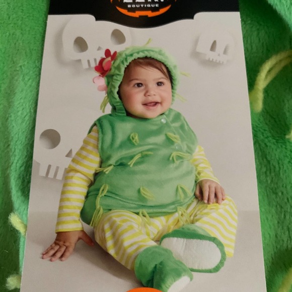 Hyde and Eek Baby Infant Plush Green Cactus Succulent Halloween Costume 6-12 Mth - Picture 13 of 13